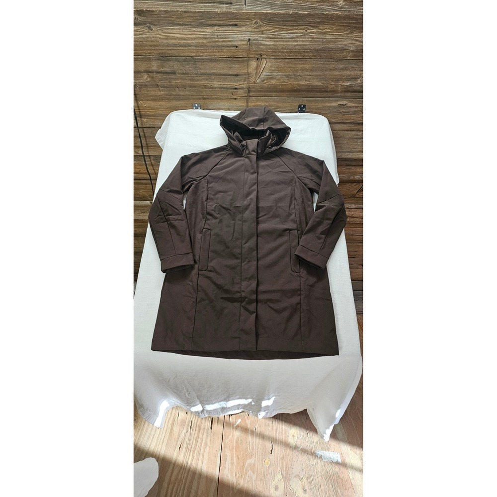 Mondetta Outdoor Project Brown Faux Fur Lined Softshell Hooded Parka Jacket L